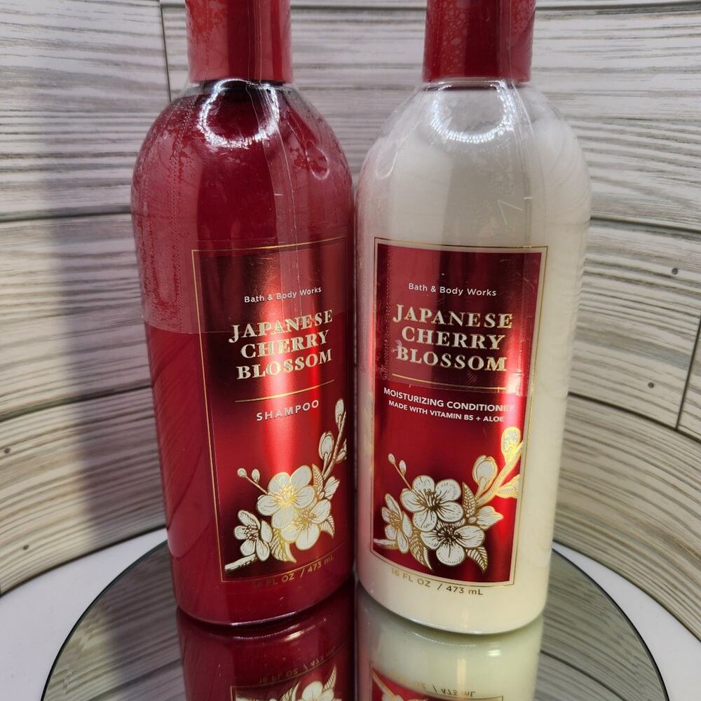 Body Works JAPANESE CHERRY BLOSSOM shampoo/conditioner bundle